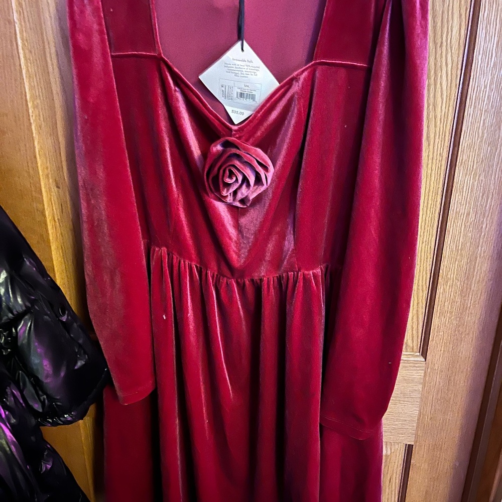 Women’s plus size velour dress xxl $30